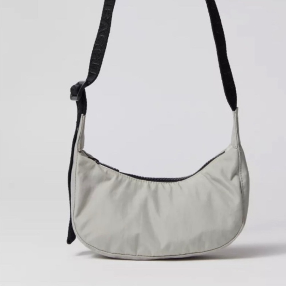 Baggu mini crescent bag gray